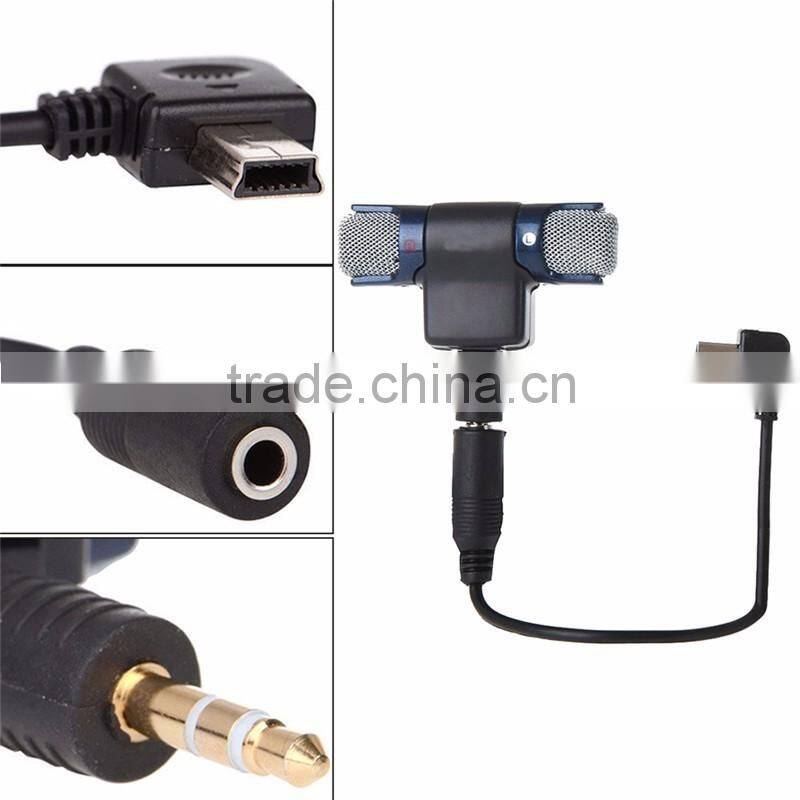 3.5MM Mic Adapter Cable With Stereo Sound Microphone For GoPro Hero 2 3 4 3 Plus