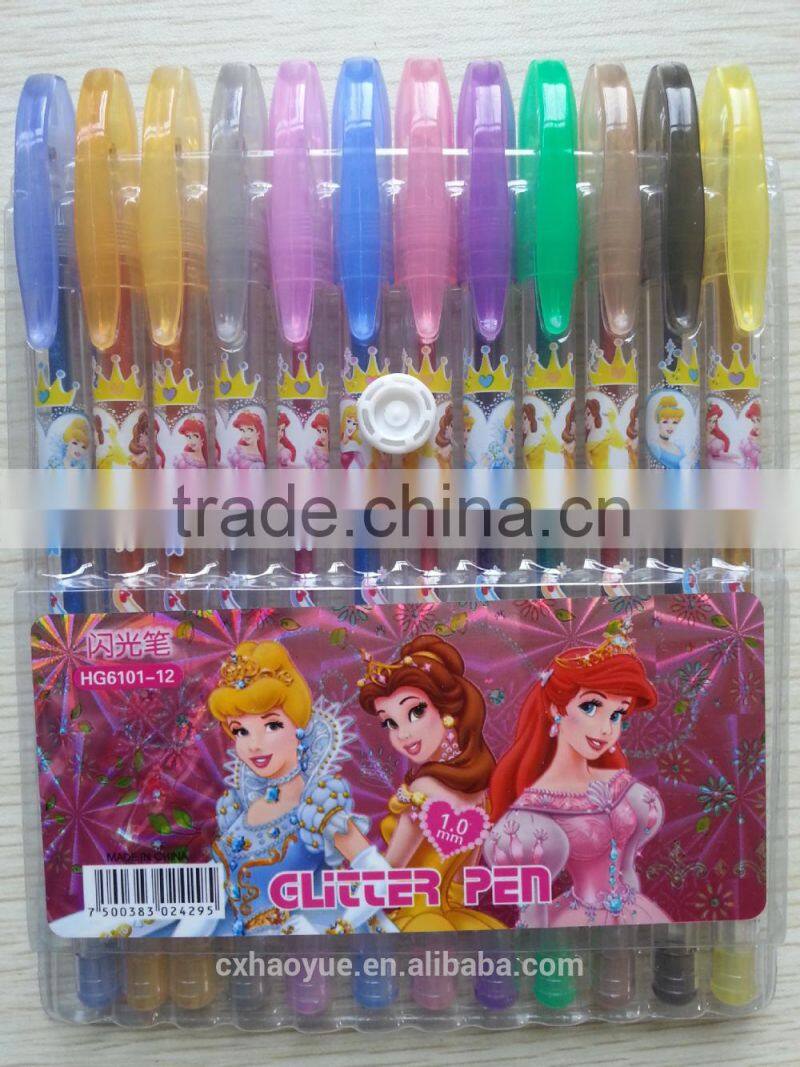 BP style fruit scent 16 colors glitter gel pen