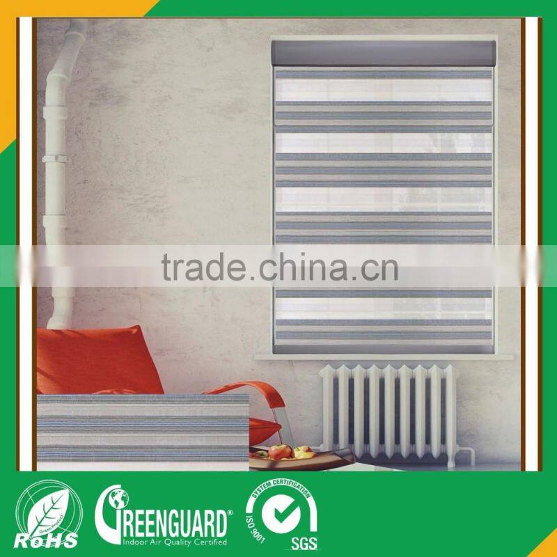 polyester fabric sun shading roller blind and shades zebra folded blinds