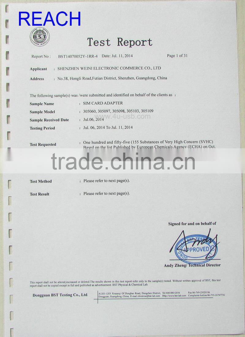 4U 2 in 1 Nano SIM Card To Micro Sim Adapter +Sim Card Tray Holder Eject Pin Key Tool for iPhone 5