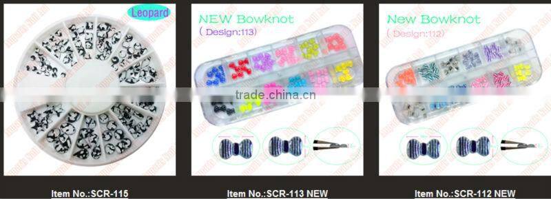 Nail Art 3D 10pcs/bag Mix Print Bow Decoration For Nails! DIY Hot, 120 colors