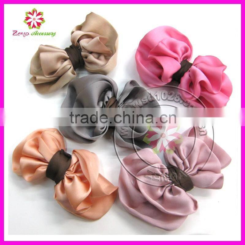 Fabric hair bows, silk hair bows