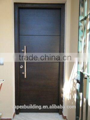 Modern walnut exterior wood door design pictures