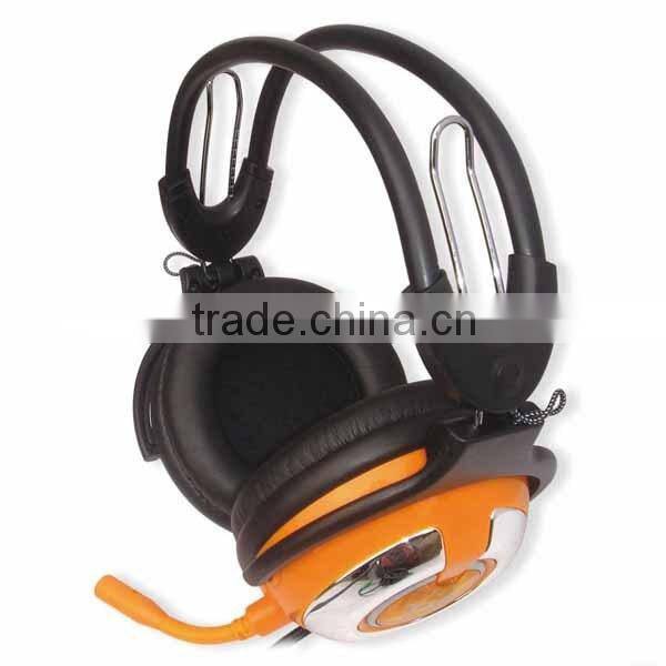 High quality wired computer headphone with mic wholesale,headphones for girl big