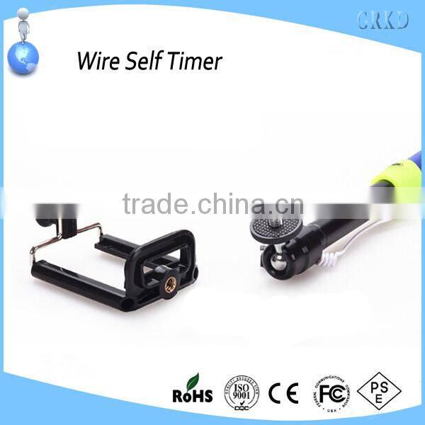 for iPhone 6 self timer wired monopod