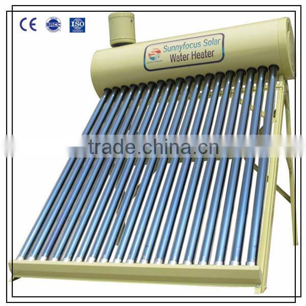 Compact Non-pressured Solar Water Heater with Assistant Tank