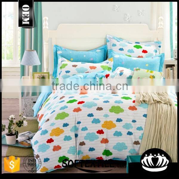 wholesale Cheap plain white polyester quilt cover set
