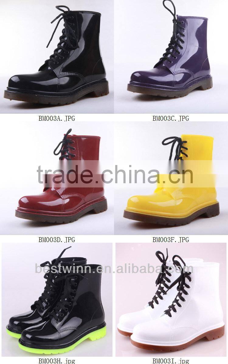 2013 PVC transparent lady and kids rain boots and shoes