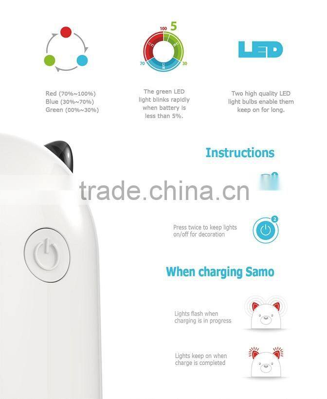 Fashion emie 5200 mah lcd power bank for iphone 6 plus