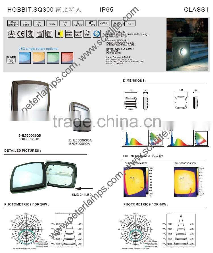 HOBBIT round outdoor IP65 led ceilling light lamp