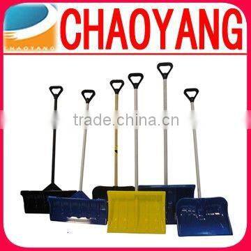 55.12-inch Black Heavy Duty Plastic Snow Shovel with D-Grip