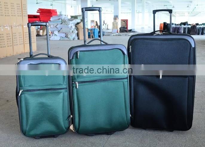 stock 3pcs wheeled luggage set closeout 3pcs wheeled baggage set