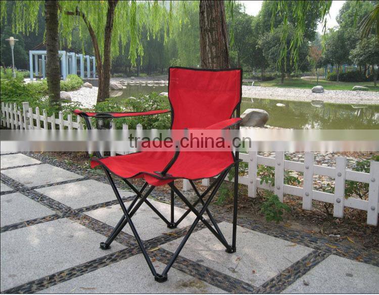 outdoor camping folding portable chair with handrail