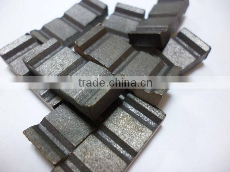 Turbo/waves shapes diamond segments used on wet/dry core drills