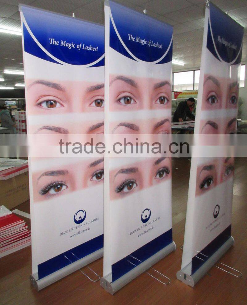 double side roll up stand