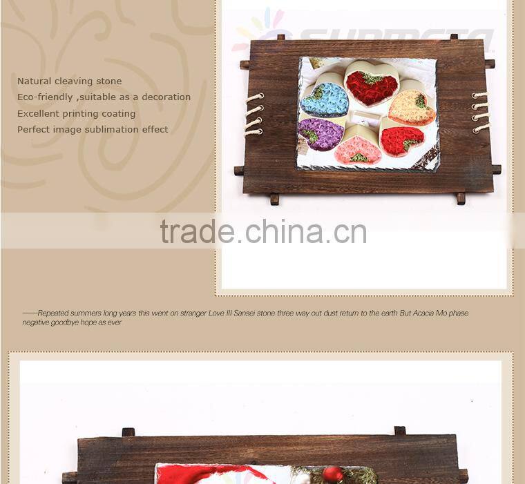 Sublimation rock photo slate/sublimation photo rock whole sale