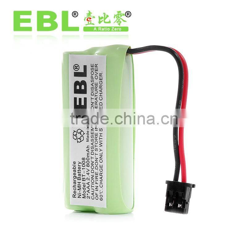 EBL Rechargeable Cordless Phone Battery for Uniden BT-1008 BT-1008S BT-1016 BBTG0645001