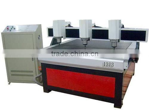 QL-1313 High frequency multifunction three heads cnc cutting machines in wood