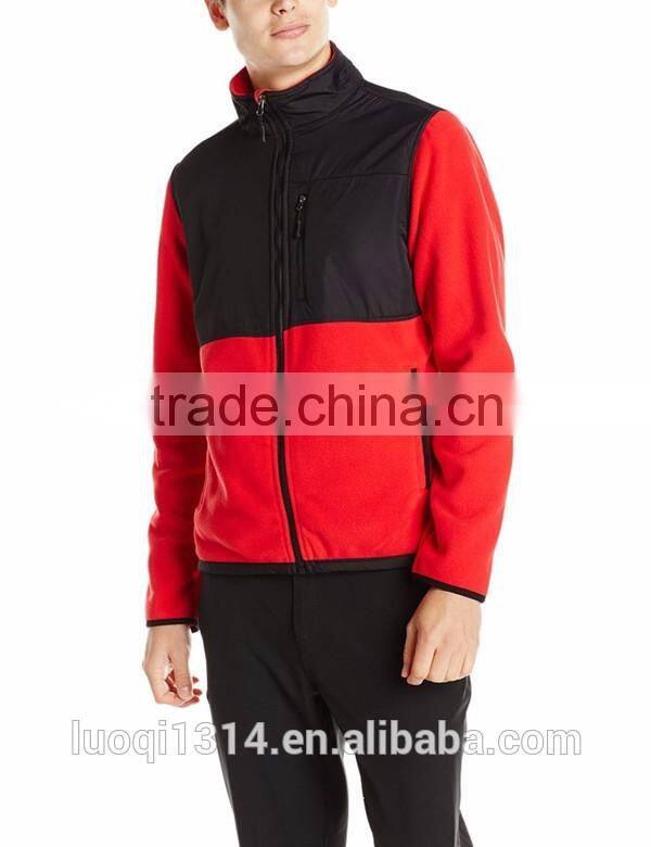 2016 Customize man fleece jacket wholesale polar fleece jacket with your own design logo