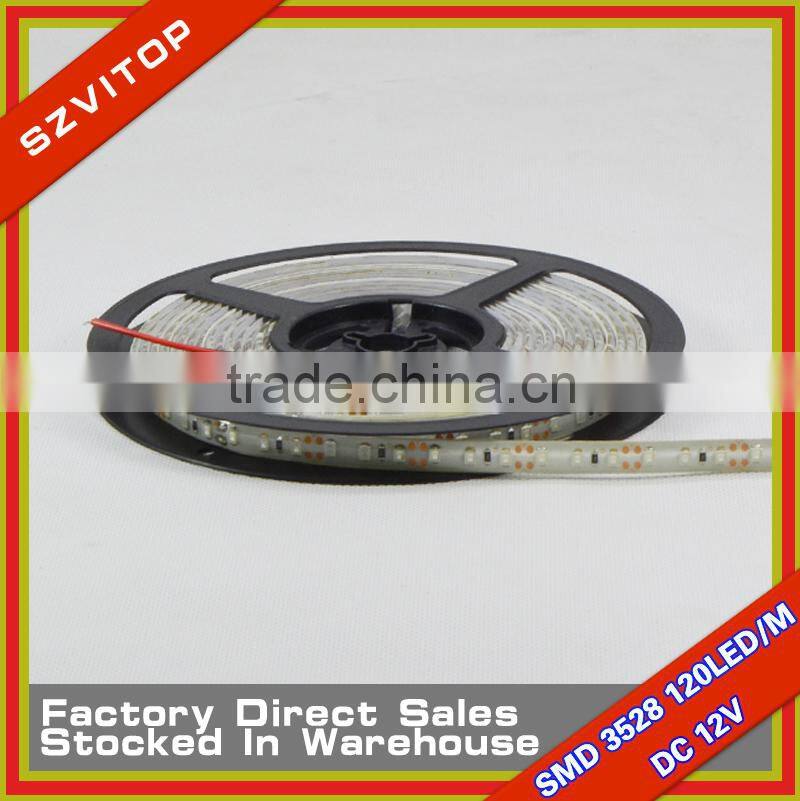 SV Yellow Led Flexible Strip IP65 SMD 3528 120Led/Meter PU Waterproof Stripe Light Indoor Lighting Decoration New