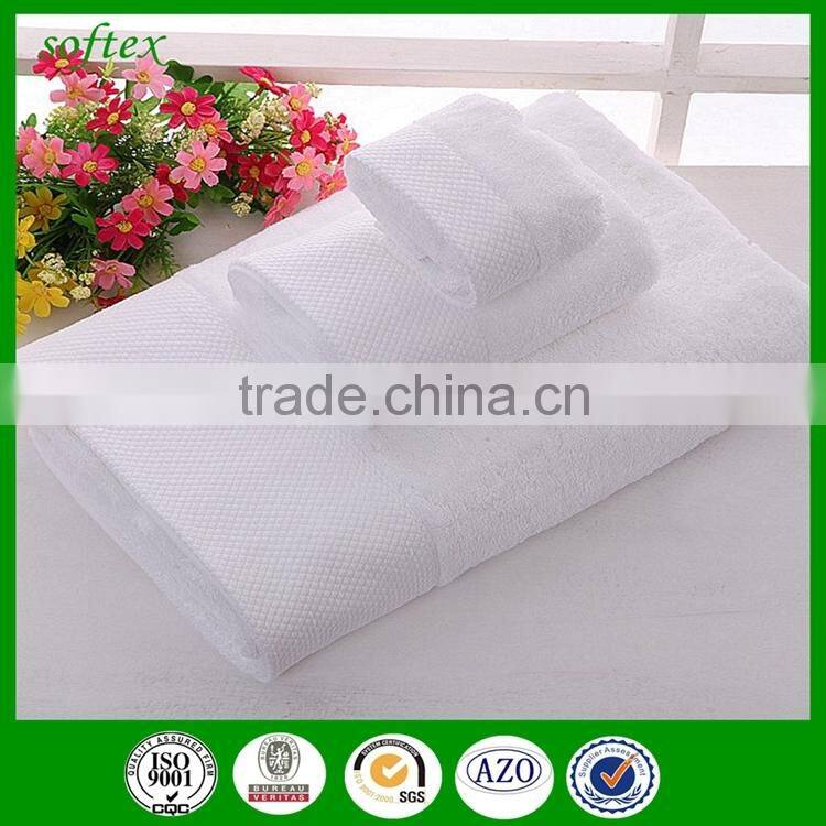 2015 best selling hotel cotton terry towel sets white