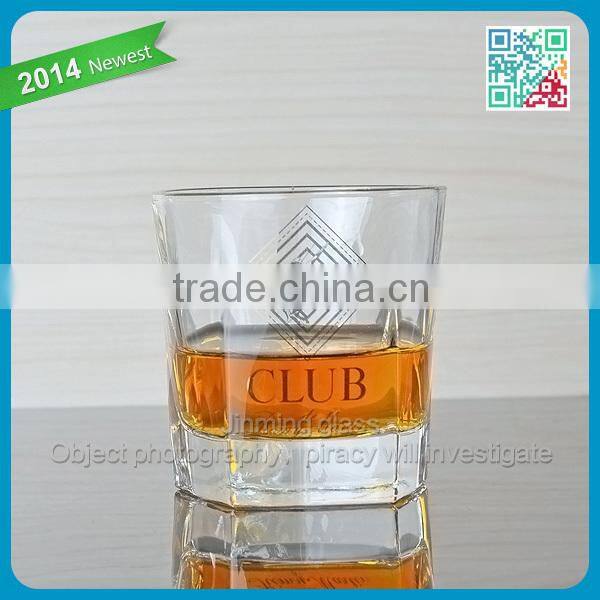 2015 hot sale Bar special shaped shot glass pentagonal shot glass