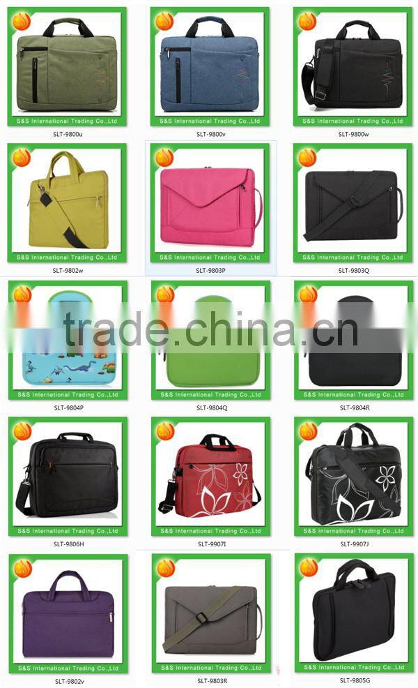 New Style Polyester 15.6 Inch Unique Wave Bubble Foam Padded Man Laptop Sleeve Bag Briefcase Carrying Single Shoulder Bag