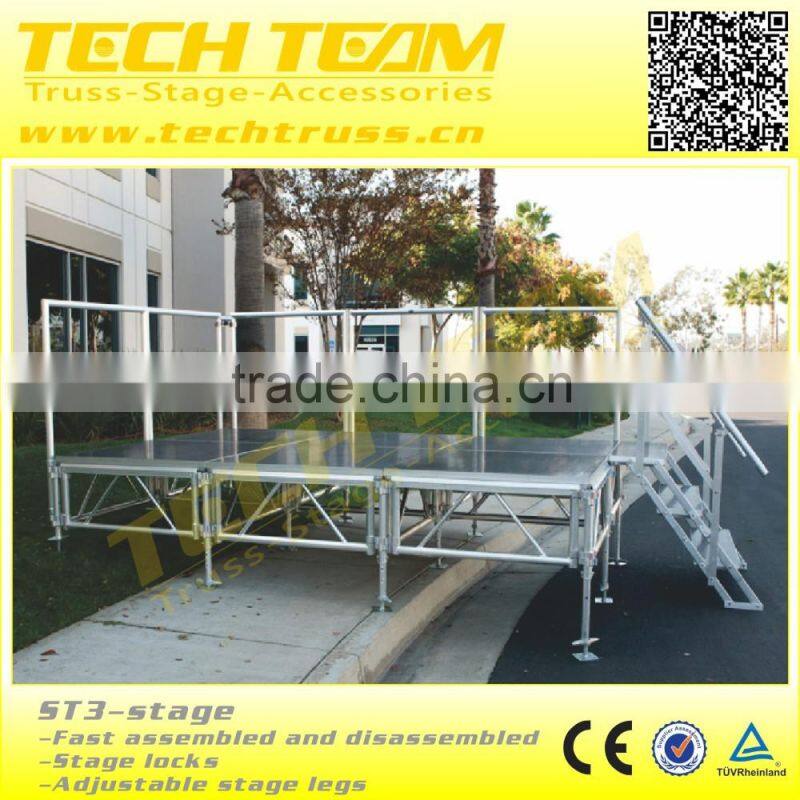 ST3-Stage Adjustable Wedding concert stage decoration