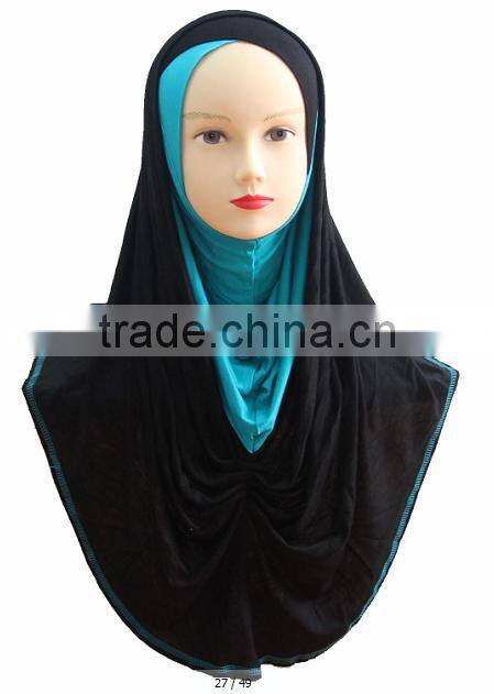 H224 popular muslim jersey hijab,big size long hijab