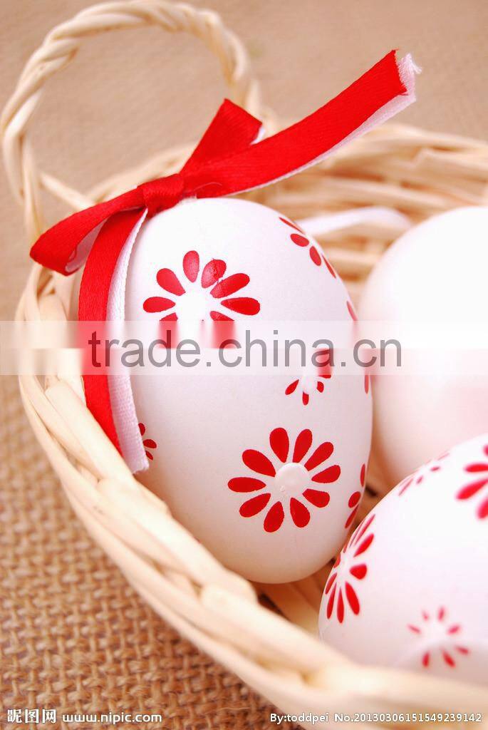 spray painting lovely beautiful easter eggs in the north America