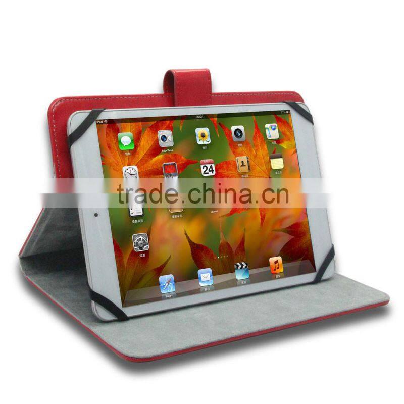 Scratch-resistant leather cover with magnet closure for Ipad 8'' Inch