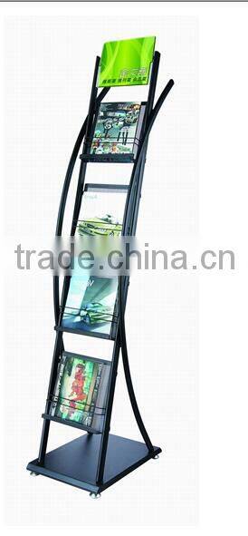 Metal material brochure holder floor stand
