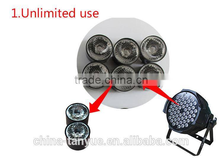 54*3/1w par light for stage waterproof light good price nice effect guangzhou led light import