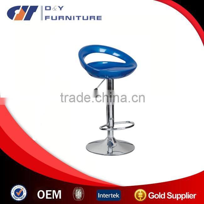 Modern Swivel Chrome Bar chair with ABS bar seat