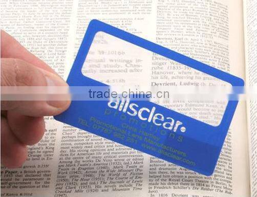 Fast Production 85*55mm card magnifying glass ruler