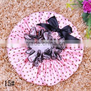 lace bowknot shower bath cap