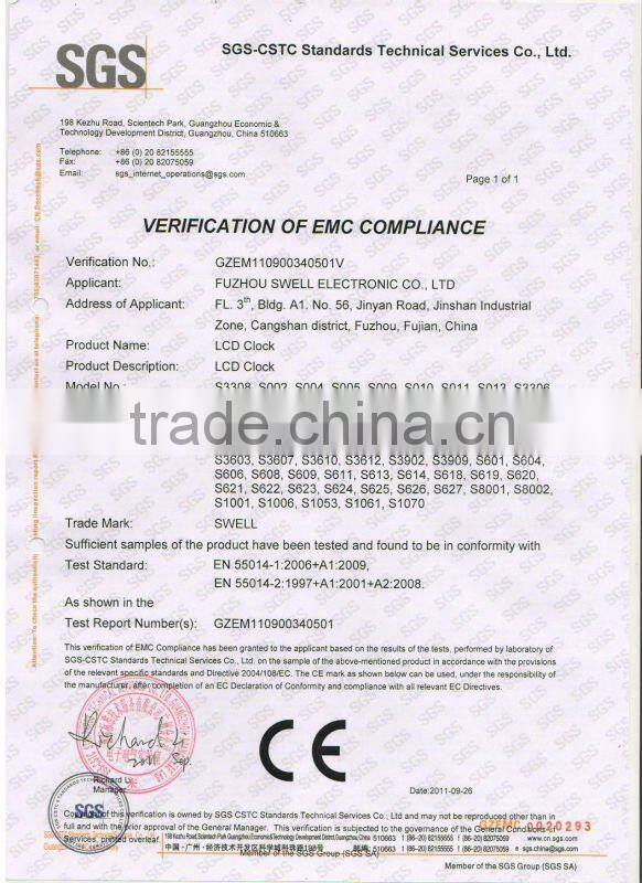 New design touch screen count down timer S013B CE ROHS