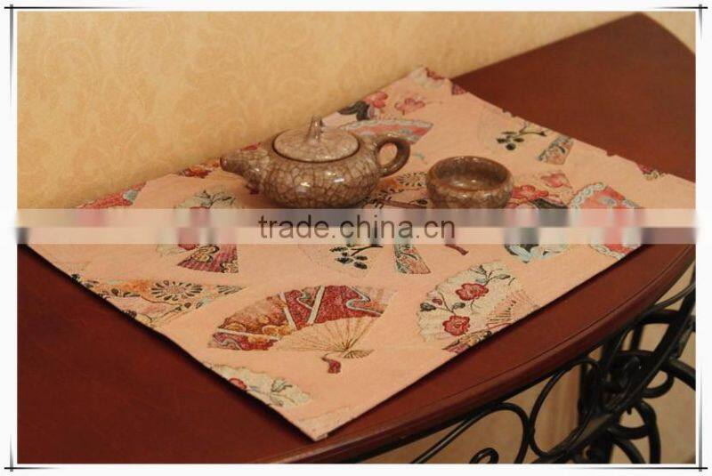 New styles tapestry jacqaurd fabric table mats, table runners