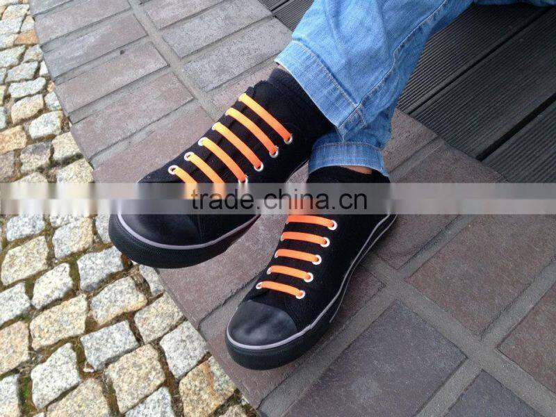 Colorful patented elastic shoelaces, No tie silicone shoelaces, Fashionable shoelaces rongjiamei