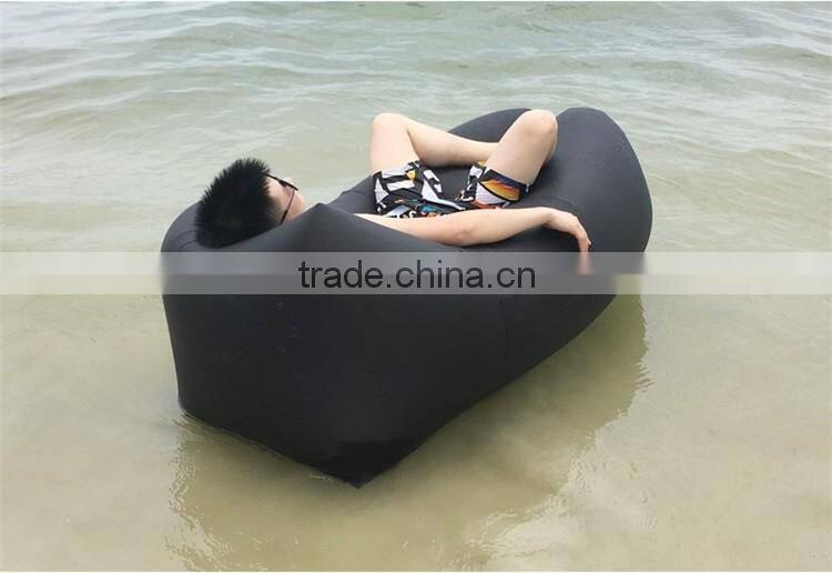 2016 New Colorful Outdoor Sleeping Air Bag lazy bag fast Inflatable Air Bed Hangout Sofa
