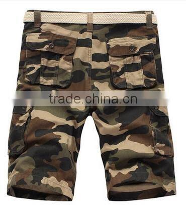 2015 Mens plain dye heavy wash cotton fishing shorts