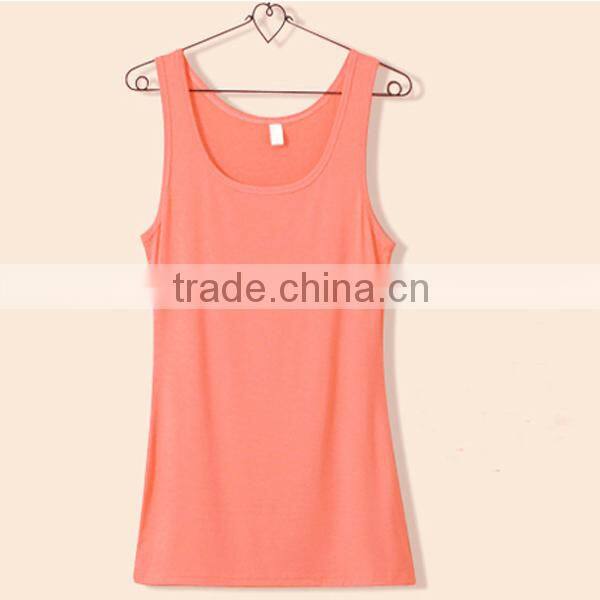 Wholesale cloth, bodybuilding tank tops for girls , custom fit 100 cotton tank top for women (lyt0300088)