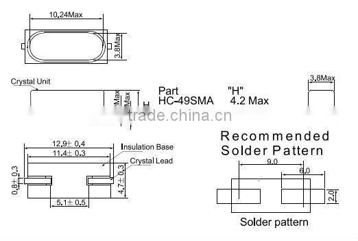 HC-49SM-18.432MHZ SMD CRYSTAL OSCILLATOR LGE BRAND ORIGINAL