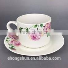 Wholesale bulk tea cup and saucer sets ceramic tableware