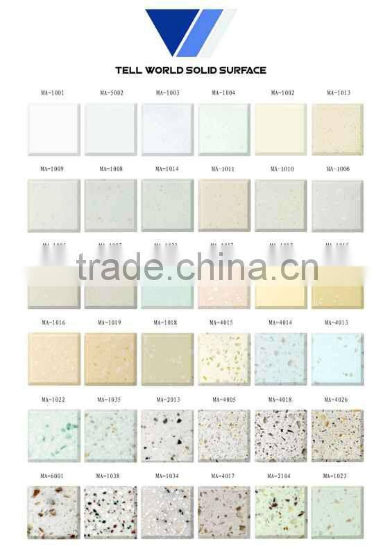 polyester acrylic solid surface/artificial marble sheet