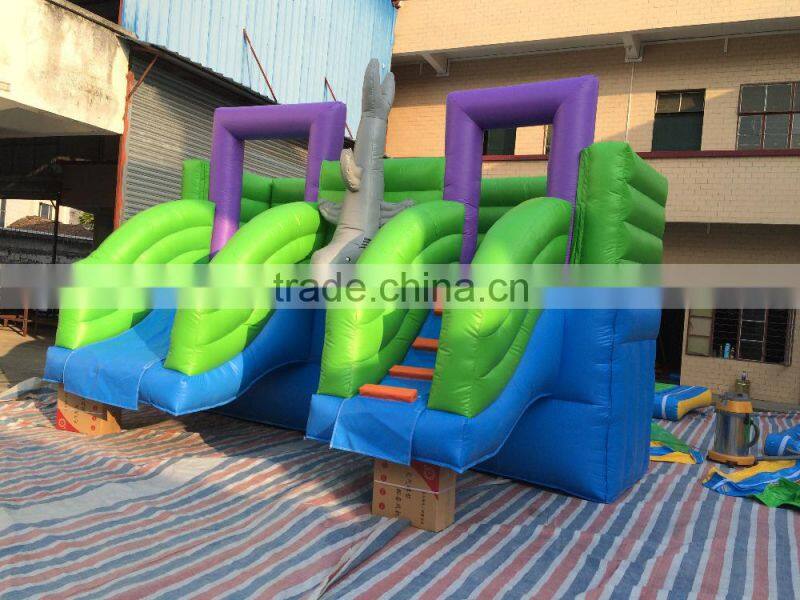 new design portable Inflatable swimming pool slide for bounce house game