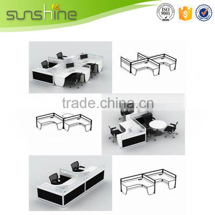 China supplier high technology modern black office partition