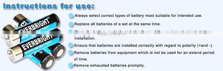 ecological friendly Zn/MnO2 alkaline dry batteries 1.5v aaa lr03