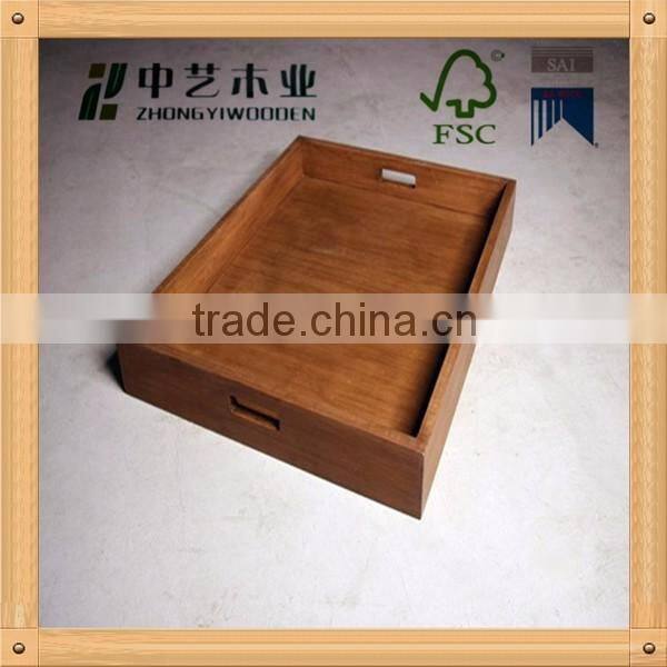 Trade assurance Wooden Serving Ottoman Breakfast serving Tray