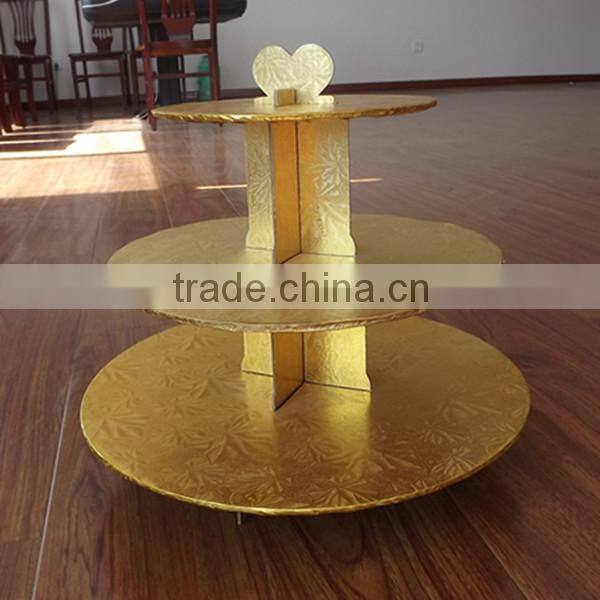 3 Tier Round Corrugated Cupcake Cake Stands